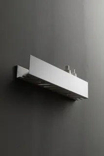 Полка Aquanet Магнум 341539 50 см с крючками белый матовый